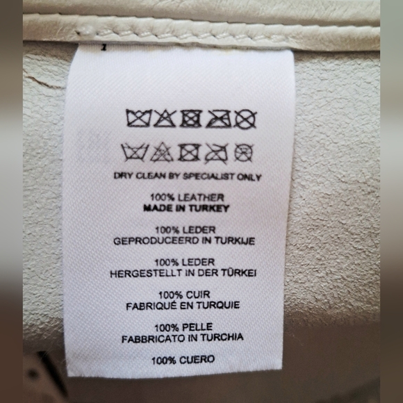 DRIES VAN NOTEN Laser Cut Leather Tank Top In Off White FR 38 US 6 M Org $1,420 - Picture 11 of 16